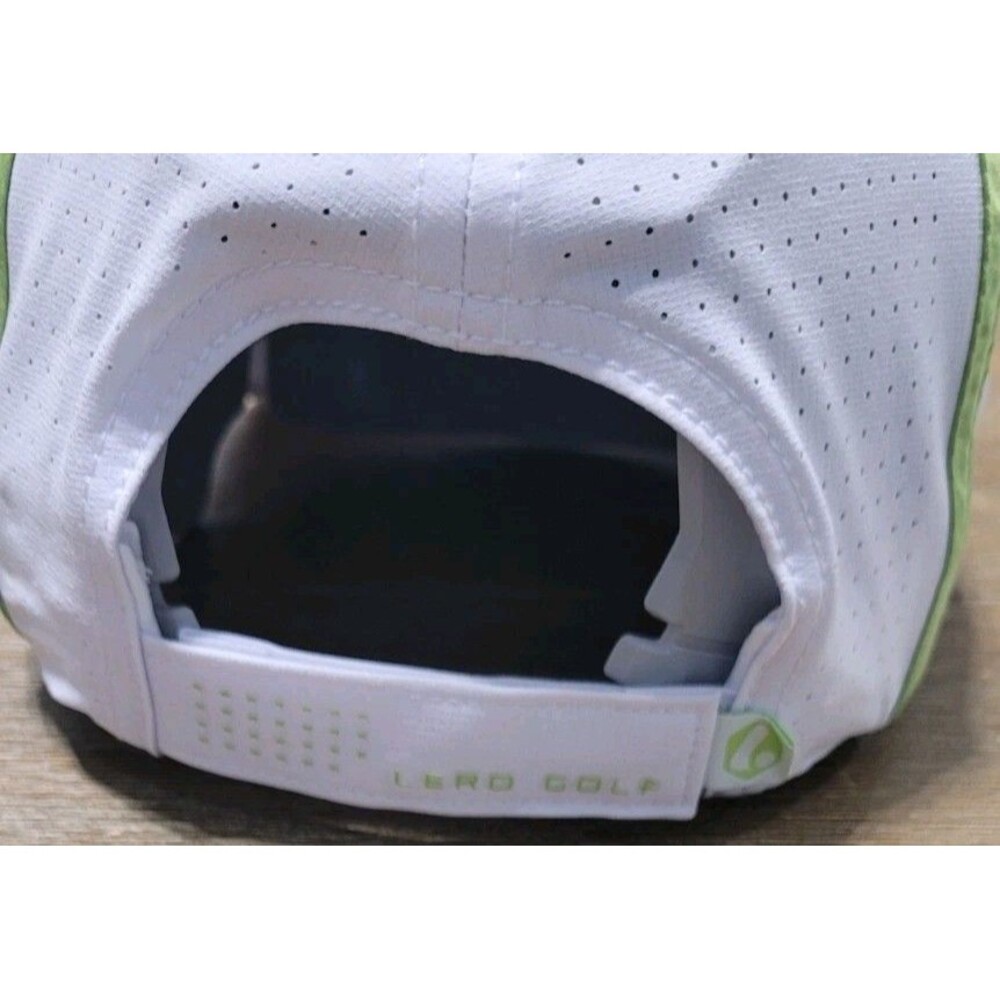 Lero Golf X Fury Athletix Hat Lime Green White Cap Adjustable Strap All-in Pulse - Picture 3 of 5